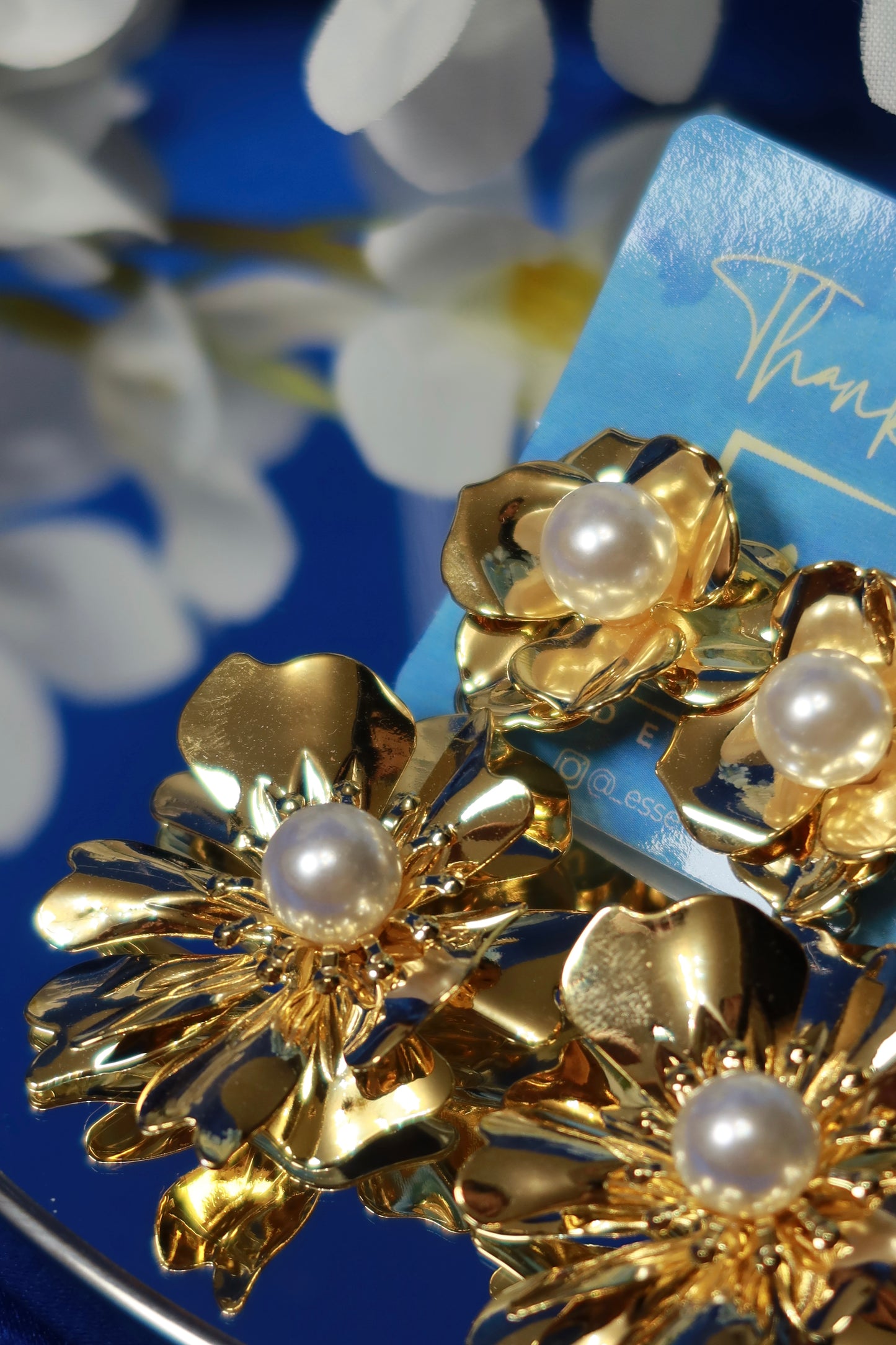 Orecchini Fiore con Perla