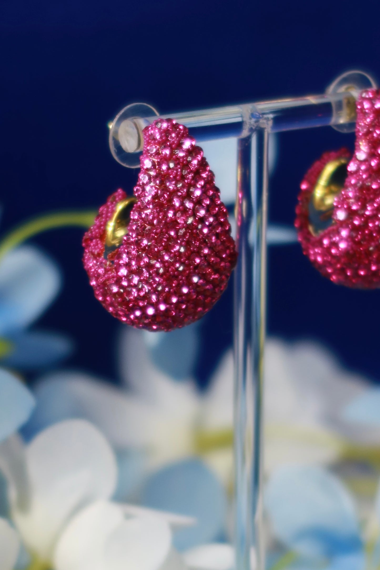 Orecchini Gocce Rosa