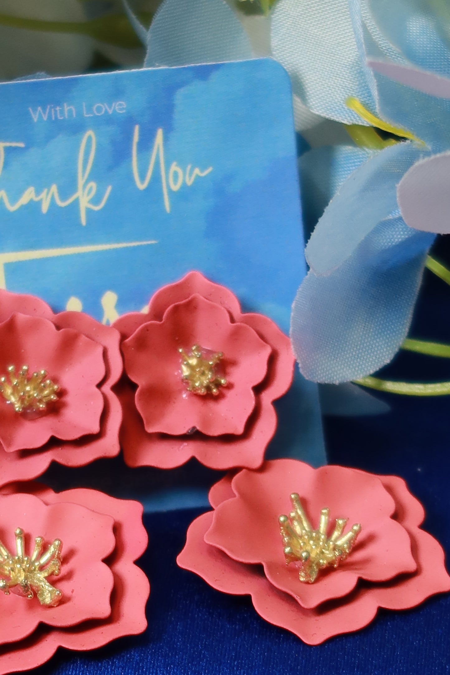 Orecchini Fiore Rosa