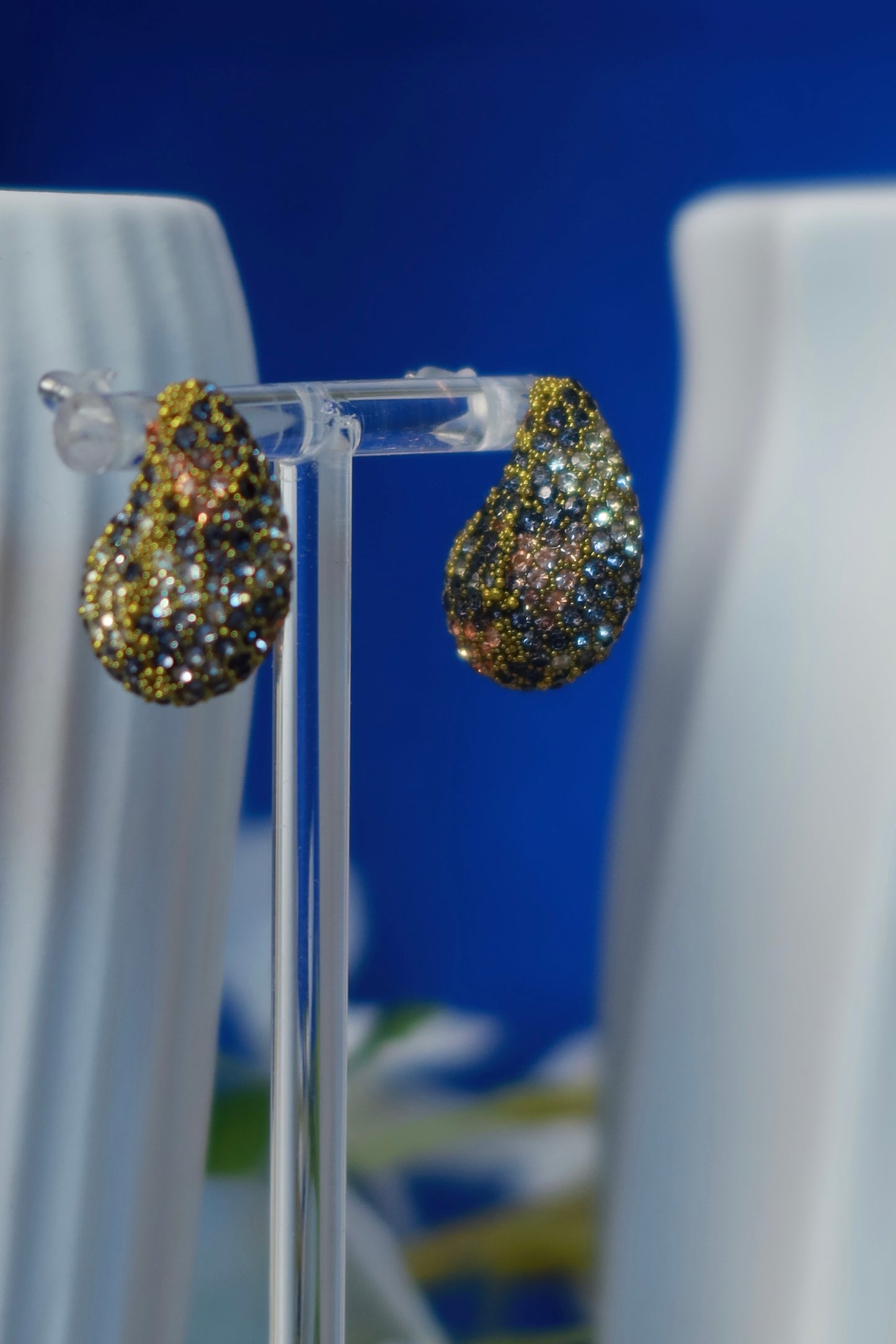 Orecchini Goccia Leopardata