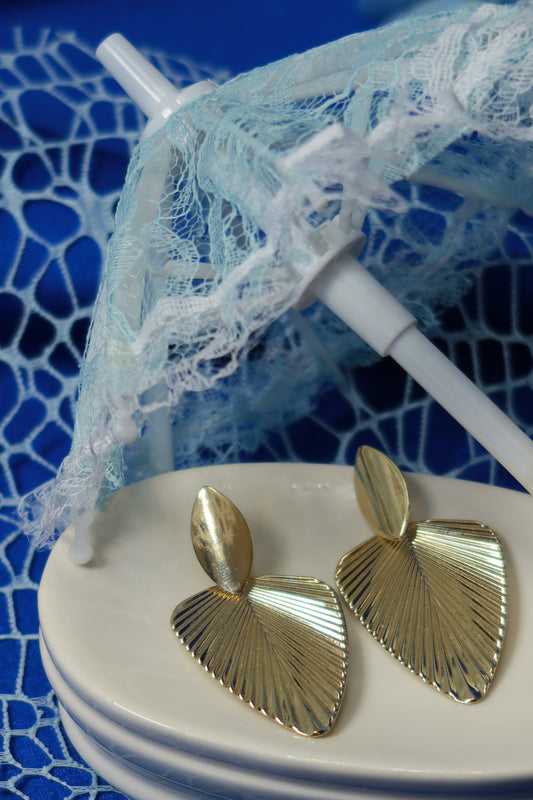 Orecchini Foglia Oro