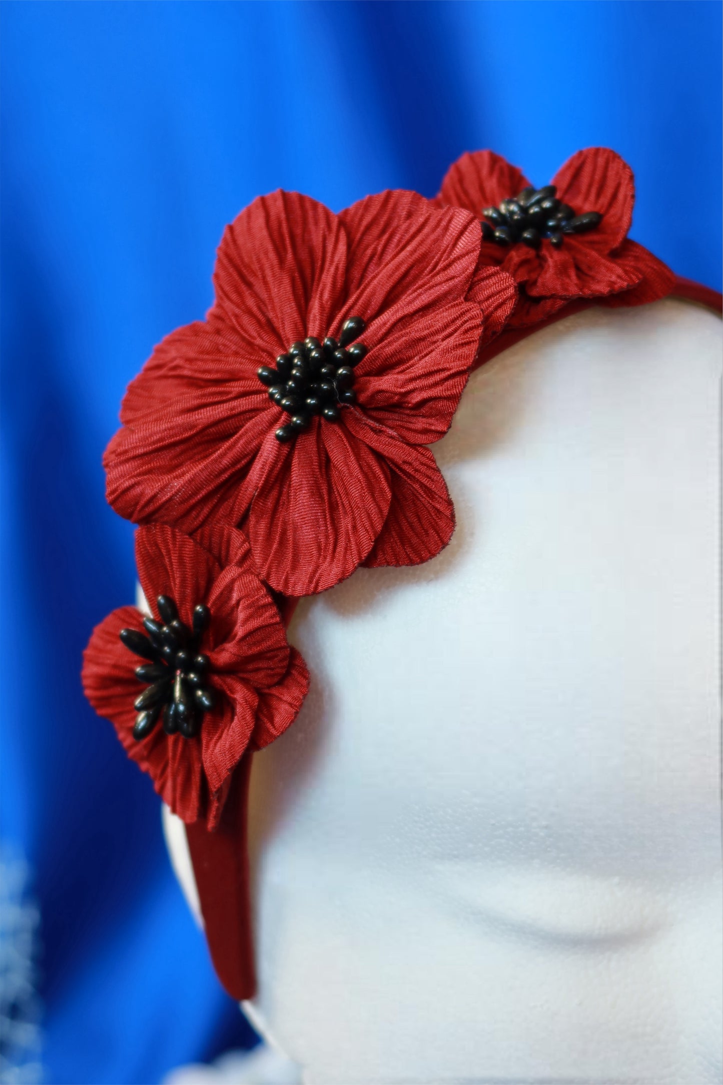 Cerchietto Fiore Rosso