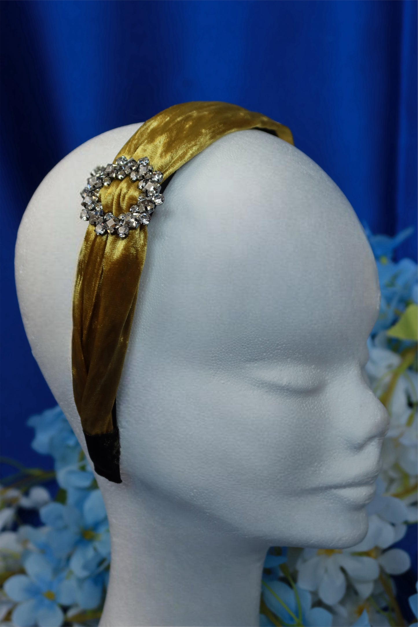 Cerchietto Dorato con Strass