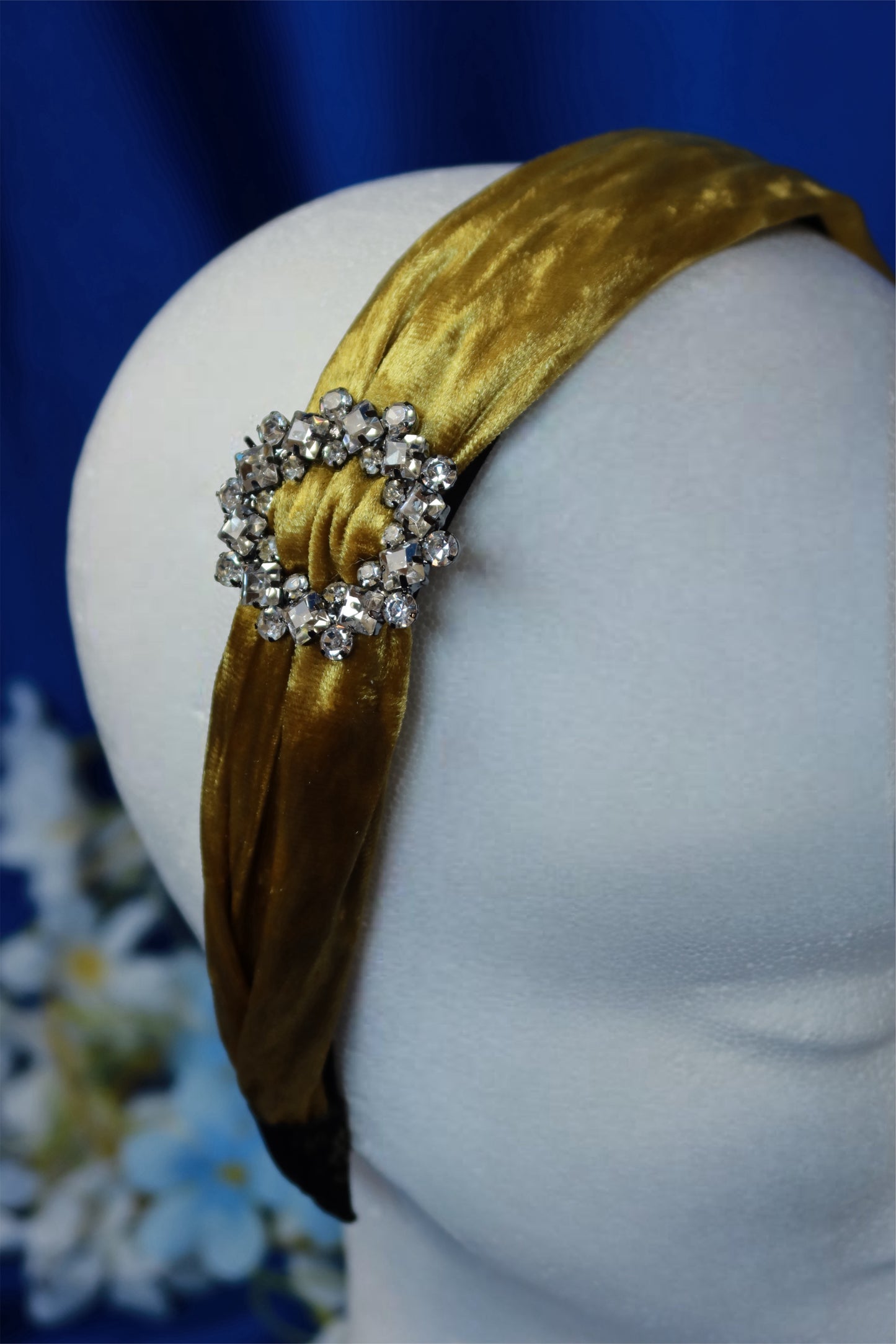 Cerchietto Dorato con Strass