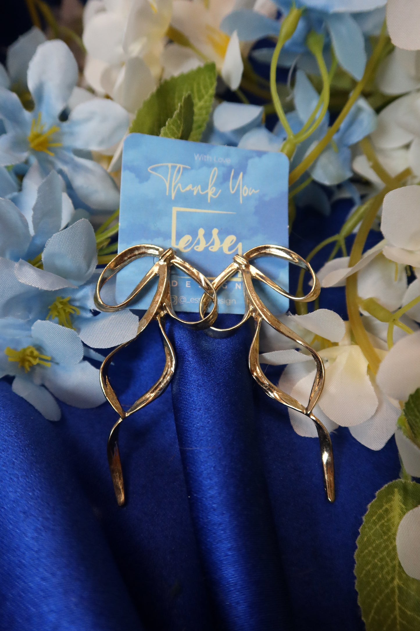 Orecchini Fiocco Dorati