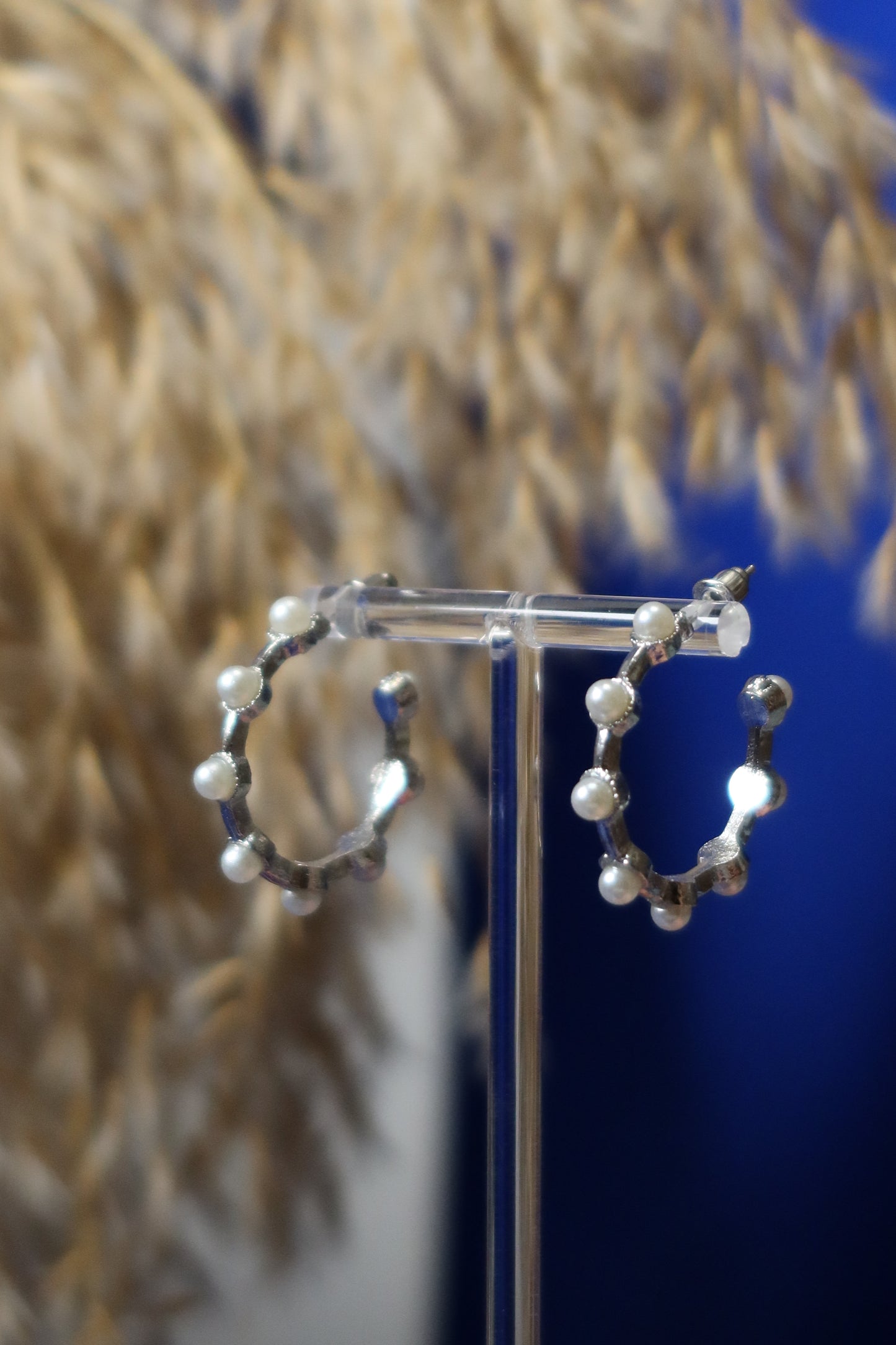 Orecchini Cerchio con Perle