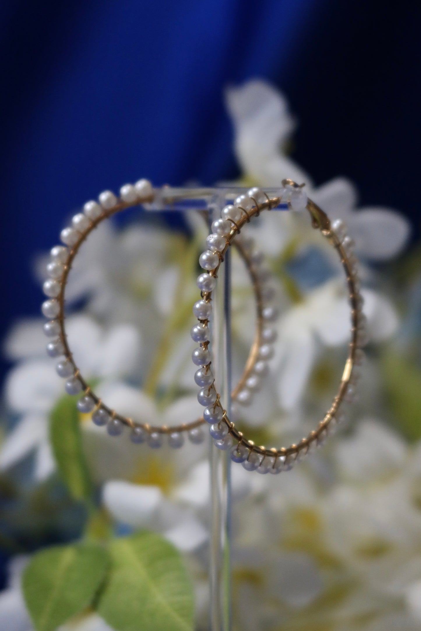 Orecchini Cerchio con Perle