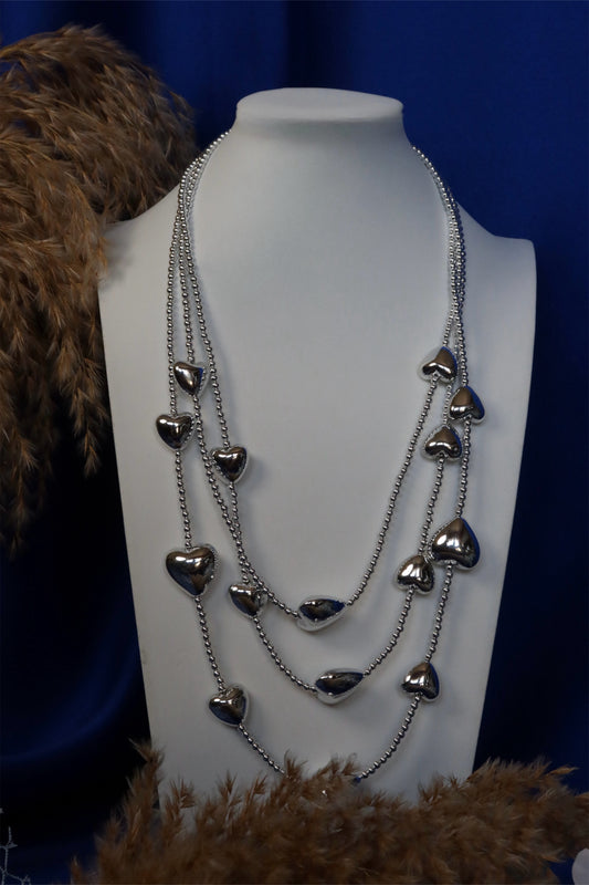 Collana Perle Silver Cuore