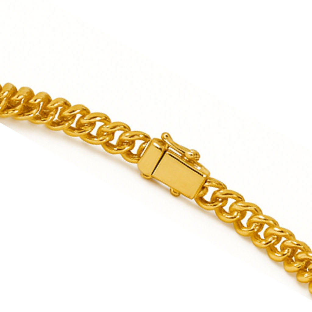 Bracciale Tennis Oro con Diamanti Blu