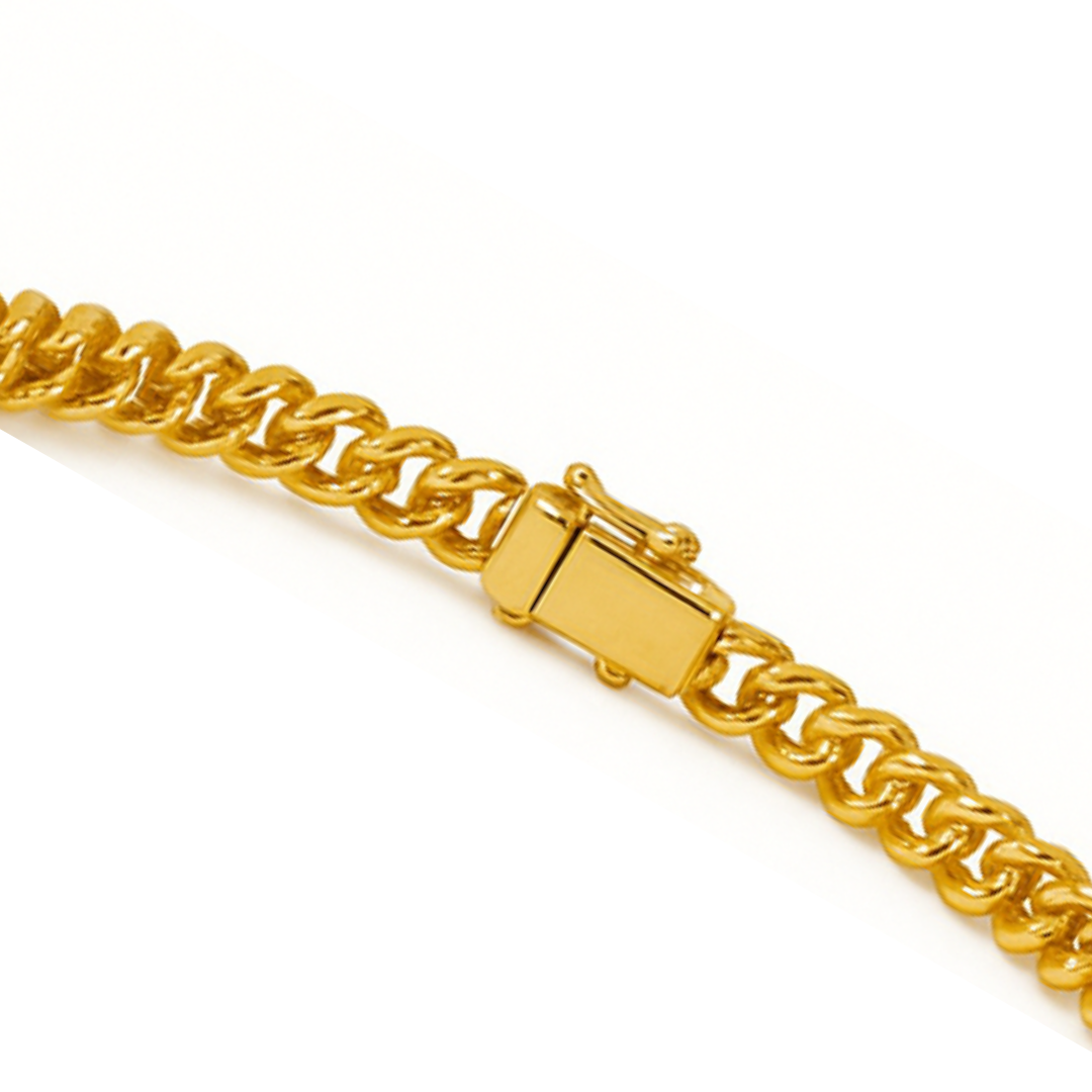 Bracciale Tennis Oro con Diamanti Blu
