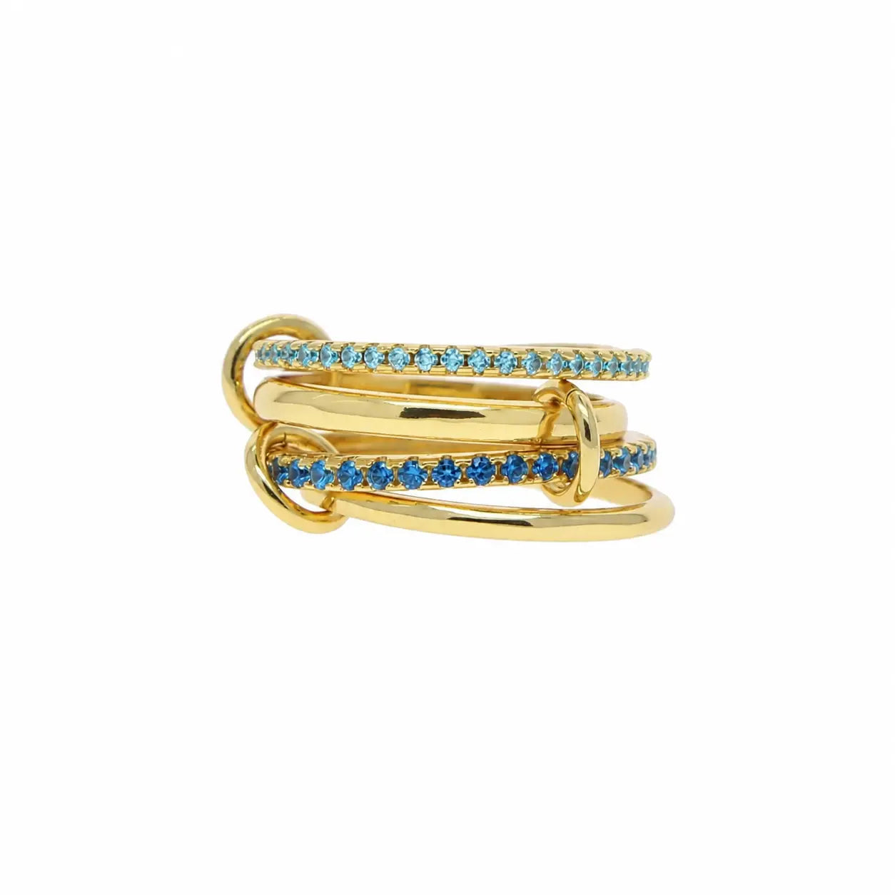 Lumé Link Ring - Design intrecciato con anelli collegati