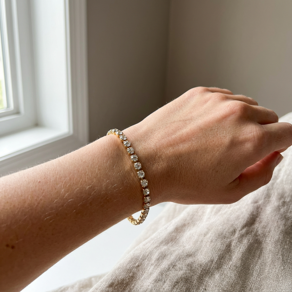 Crystal Line – Bracciale con Strass