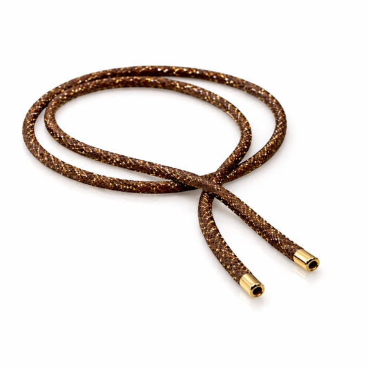 Crystal Twist – Collana a Cordoncino con Strass