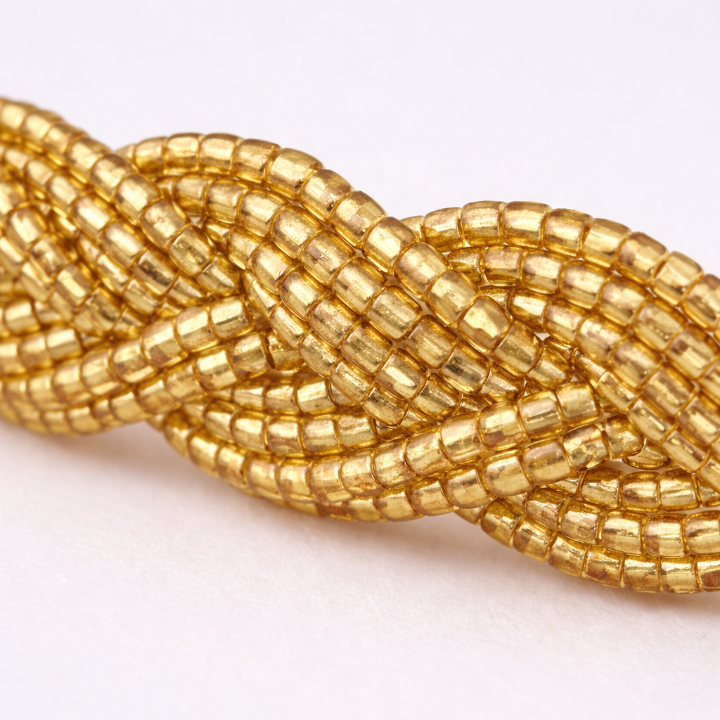 Gold Twist – Cerchietto Intrecciato Color Oro