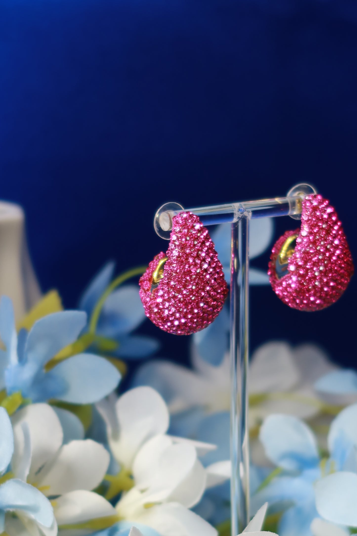 Orecchini Gocce Rosa