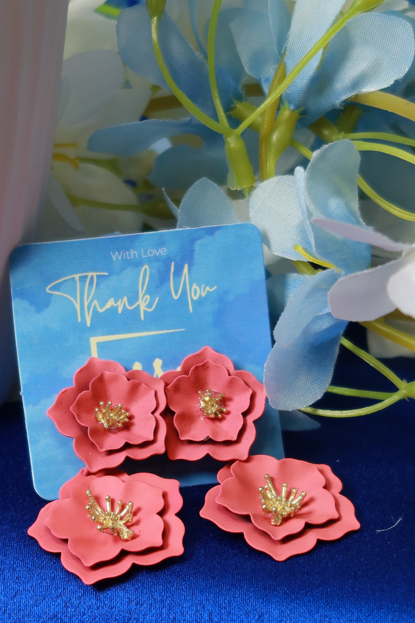 Orecchini Fiore Rosa