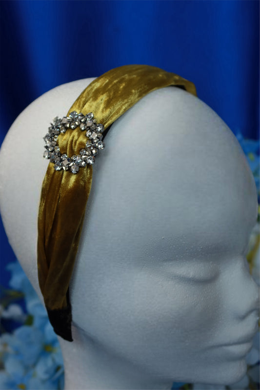 Cerchietto Dorato con Strass