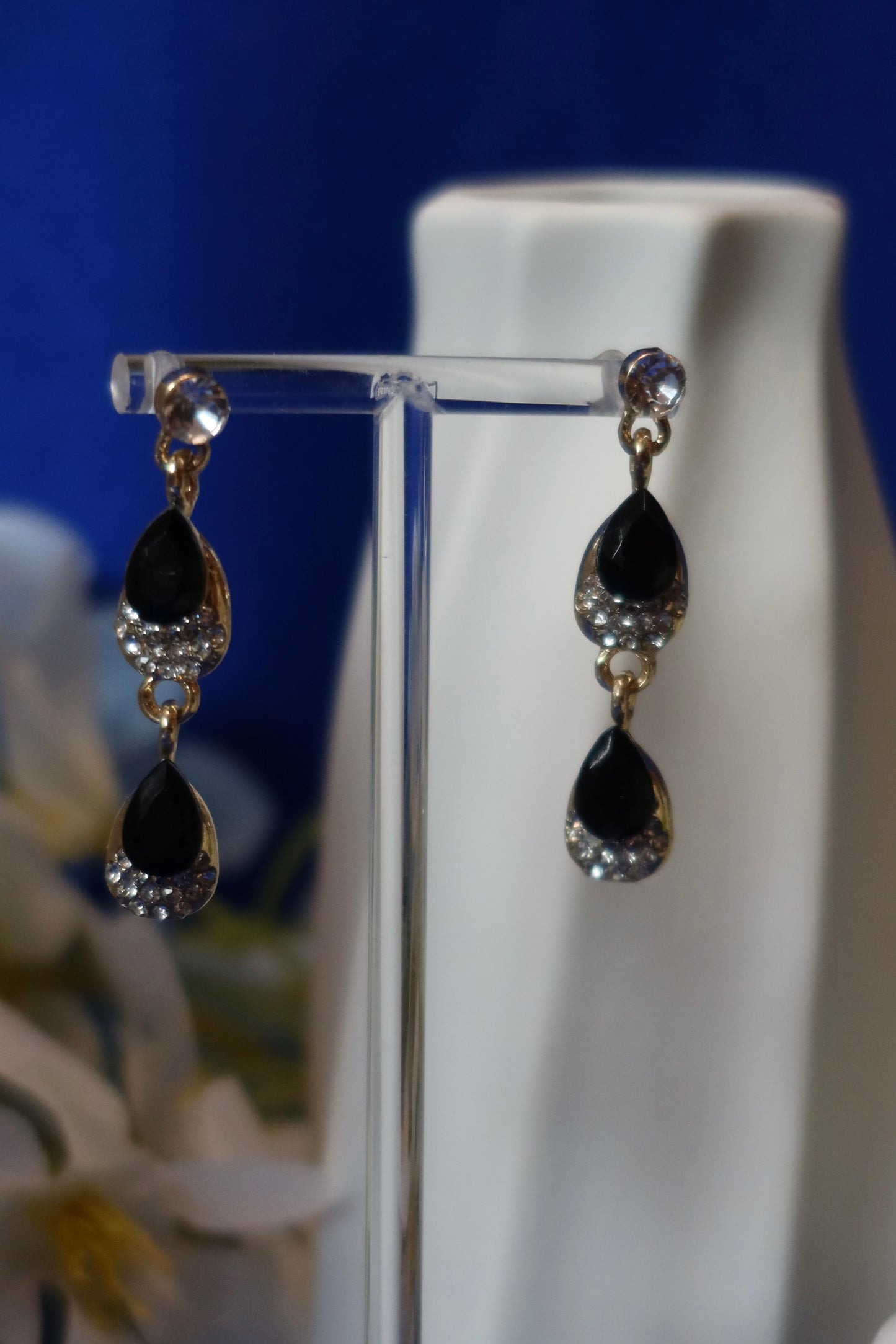 Orecchini a Goccia Neri