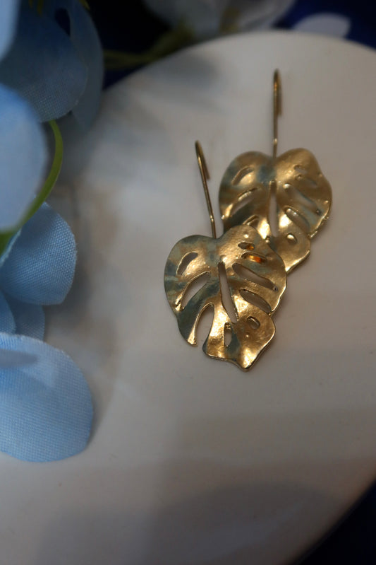 Orecchini Foglia D'oro