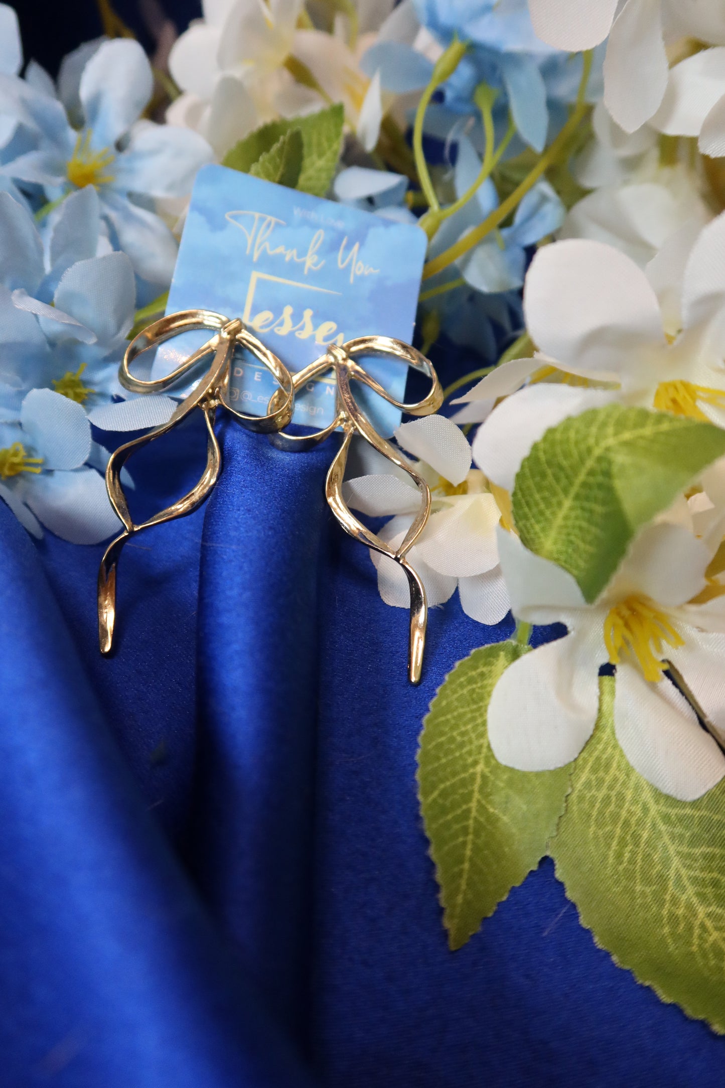 Orecchini Fiocco Dorati