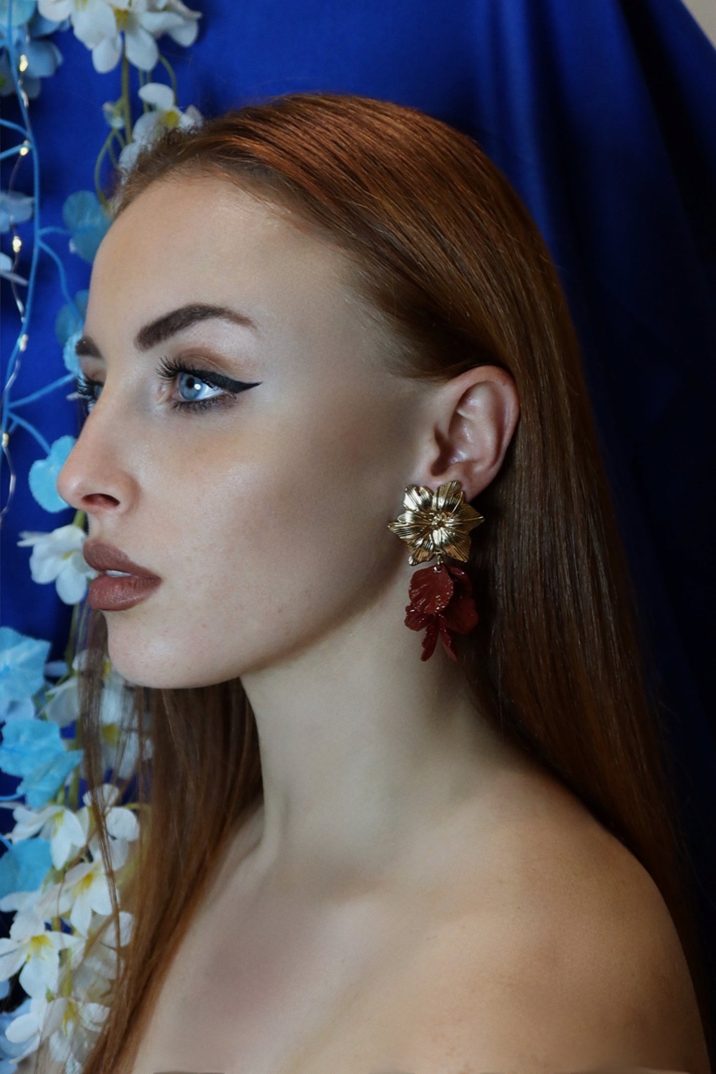 Orecchini Pendente con Petali