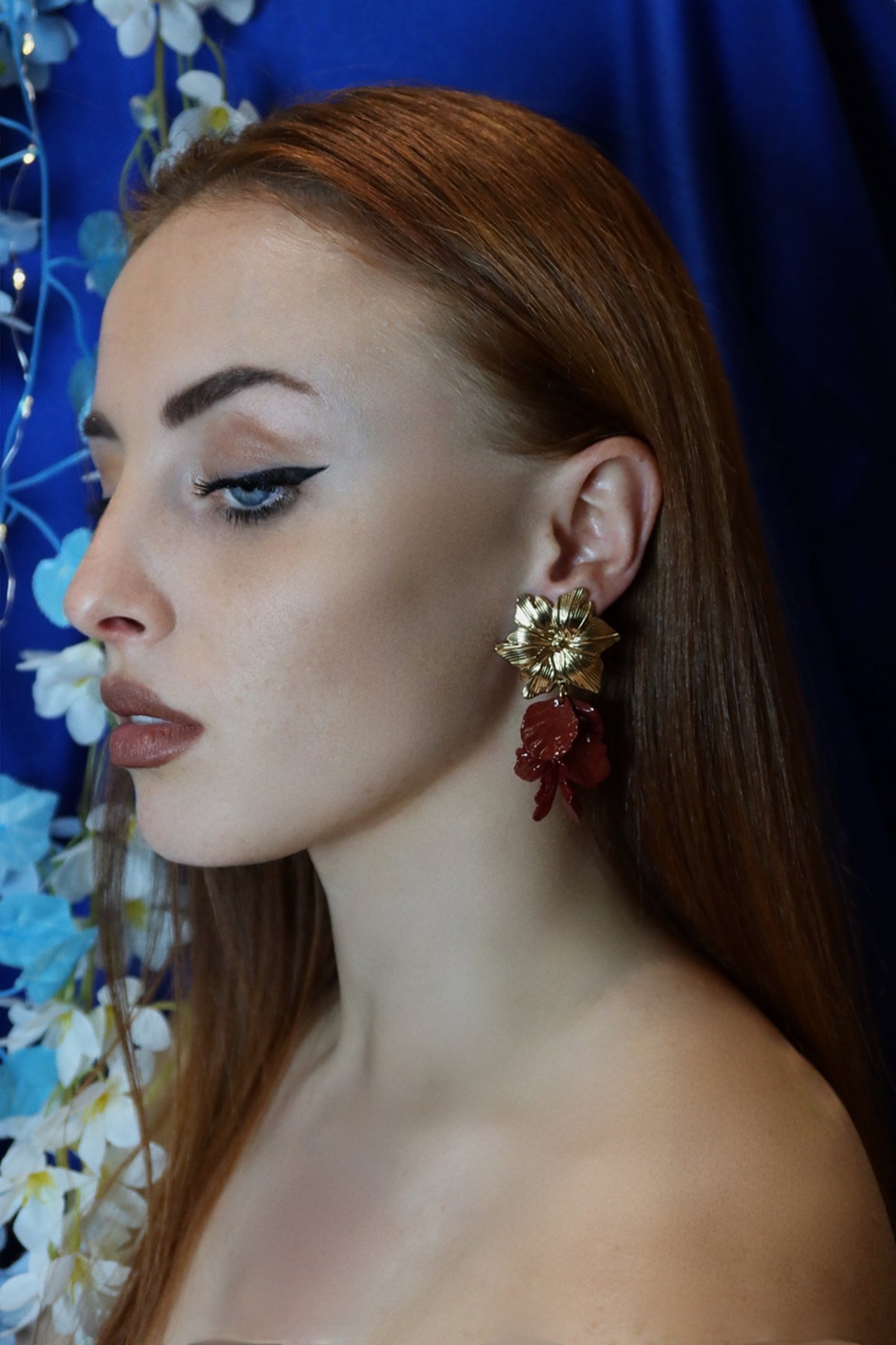 Orecchini Pendente con Petali