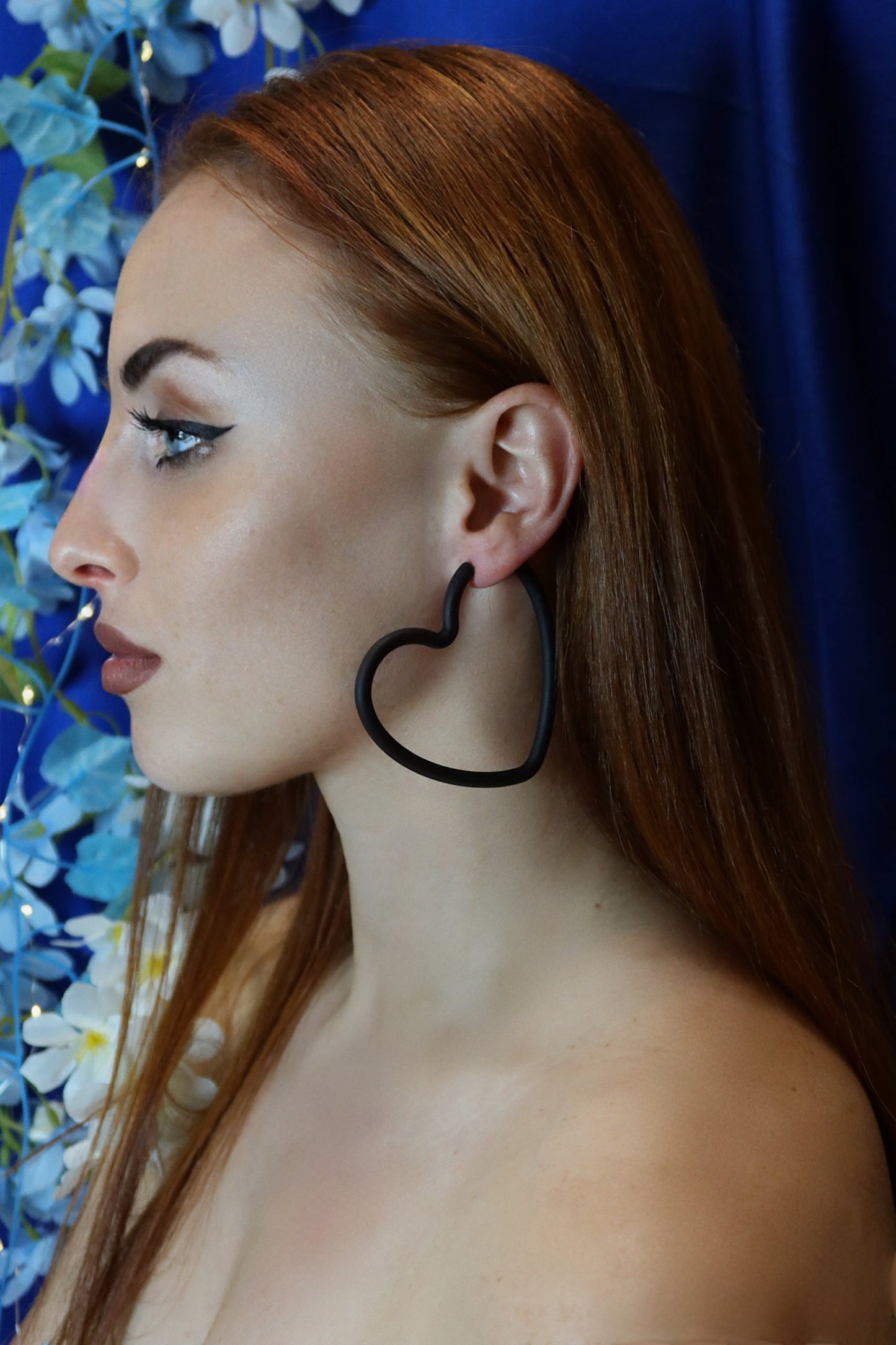 Orecchini Cuore Nero