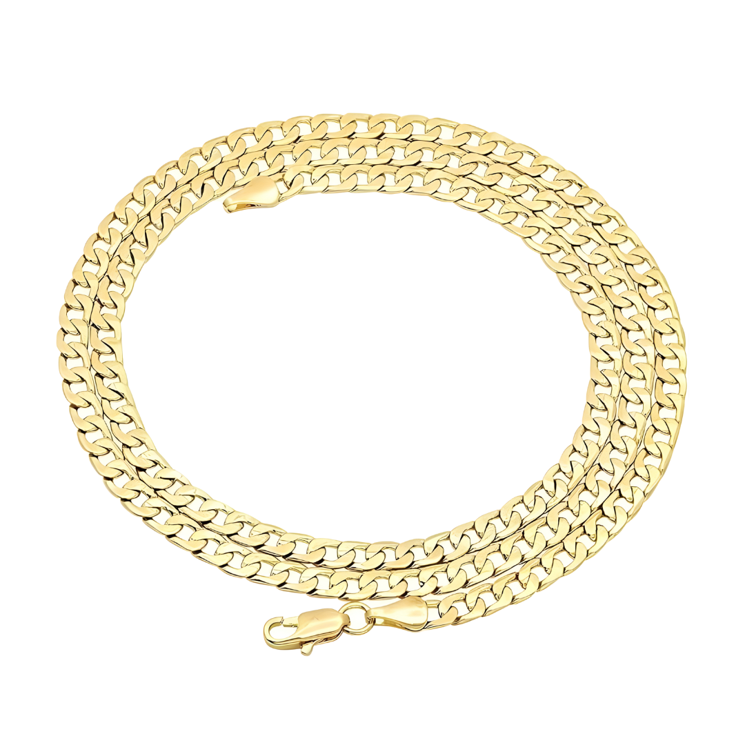 Gold Essence – Collana Lunga Dorata da Uomo in Stile Minimal