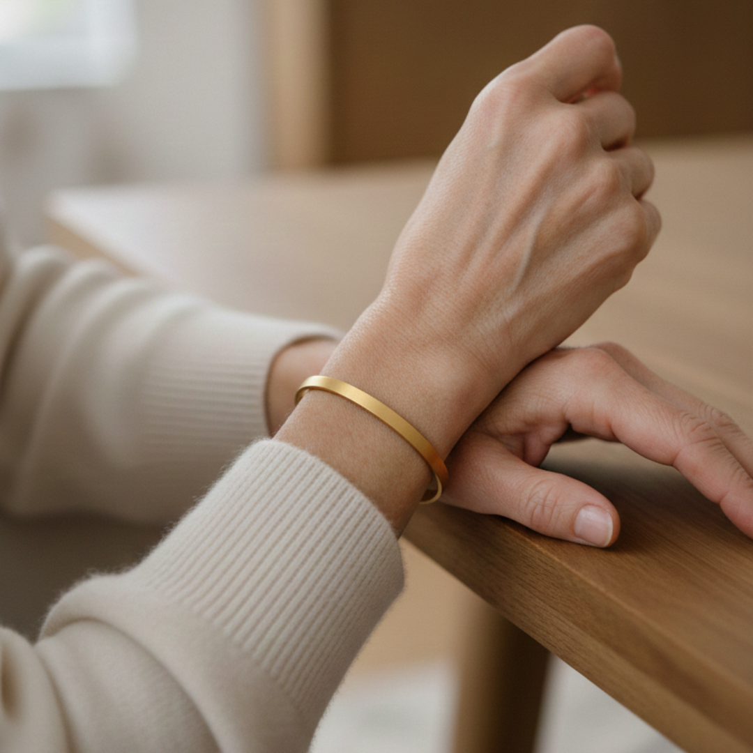 Bracciale Aurea – Eleganza Fluida in Oro