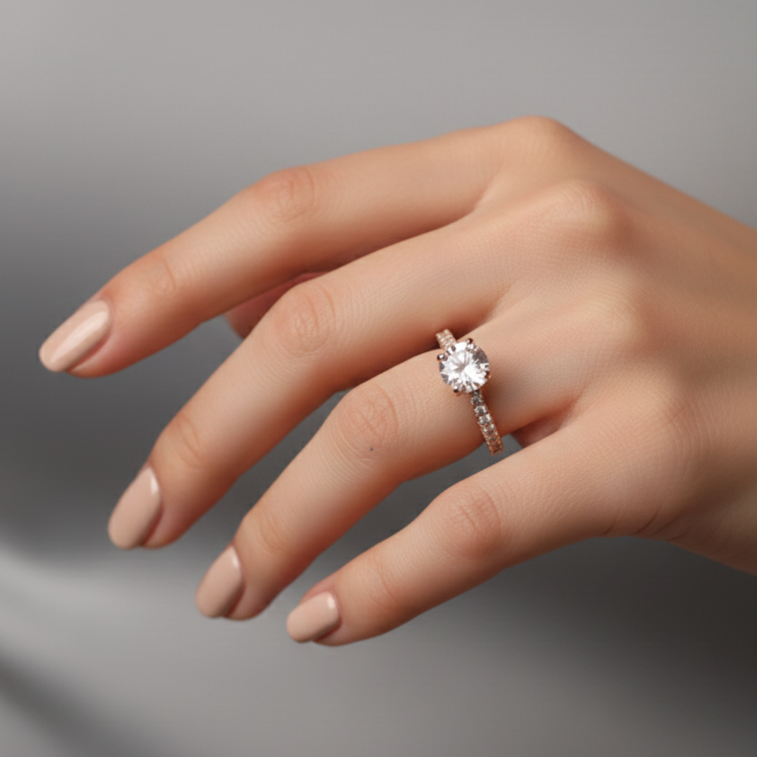 Anello Solitario Lumina – Eleganza Senza Tempo