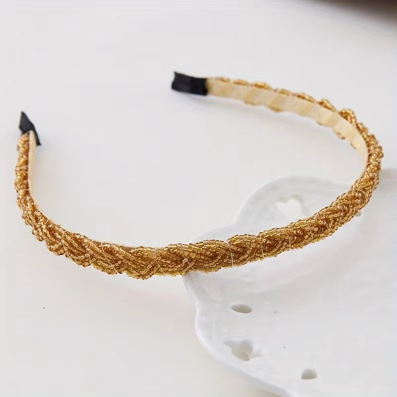Gold Twist – Cerchietto Intrecciato Color Oro