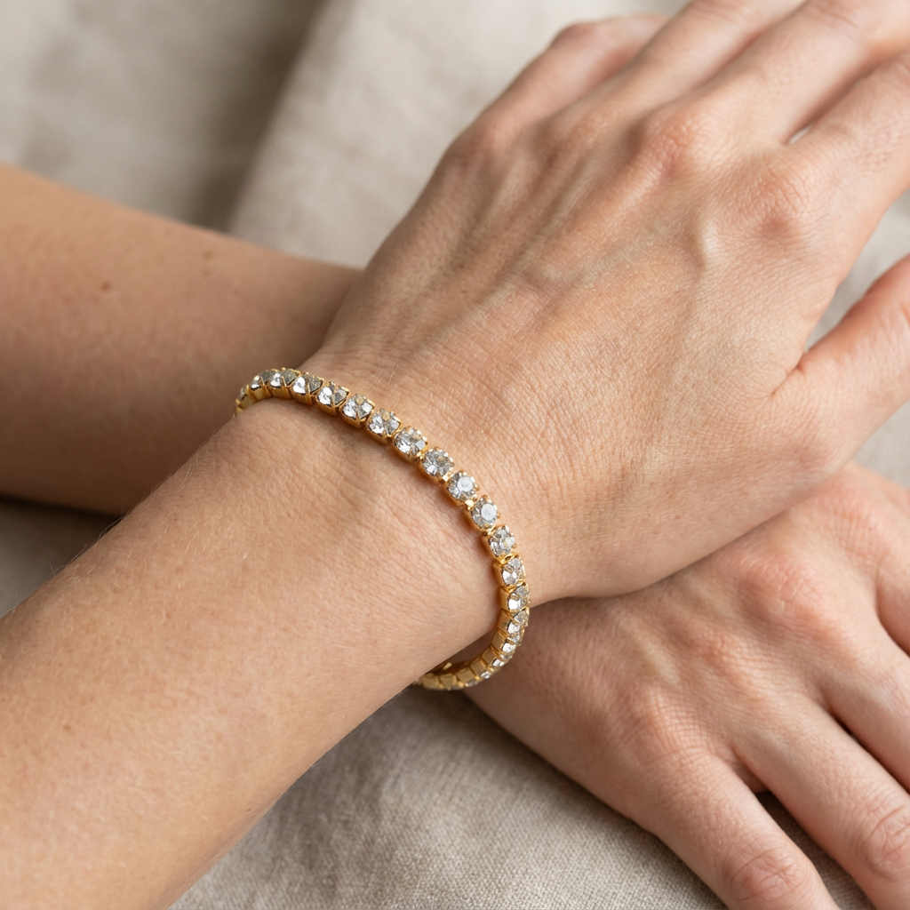 Crystal Line – Bracciale con Strass