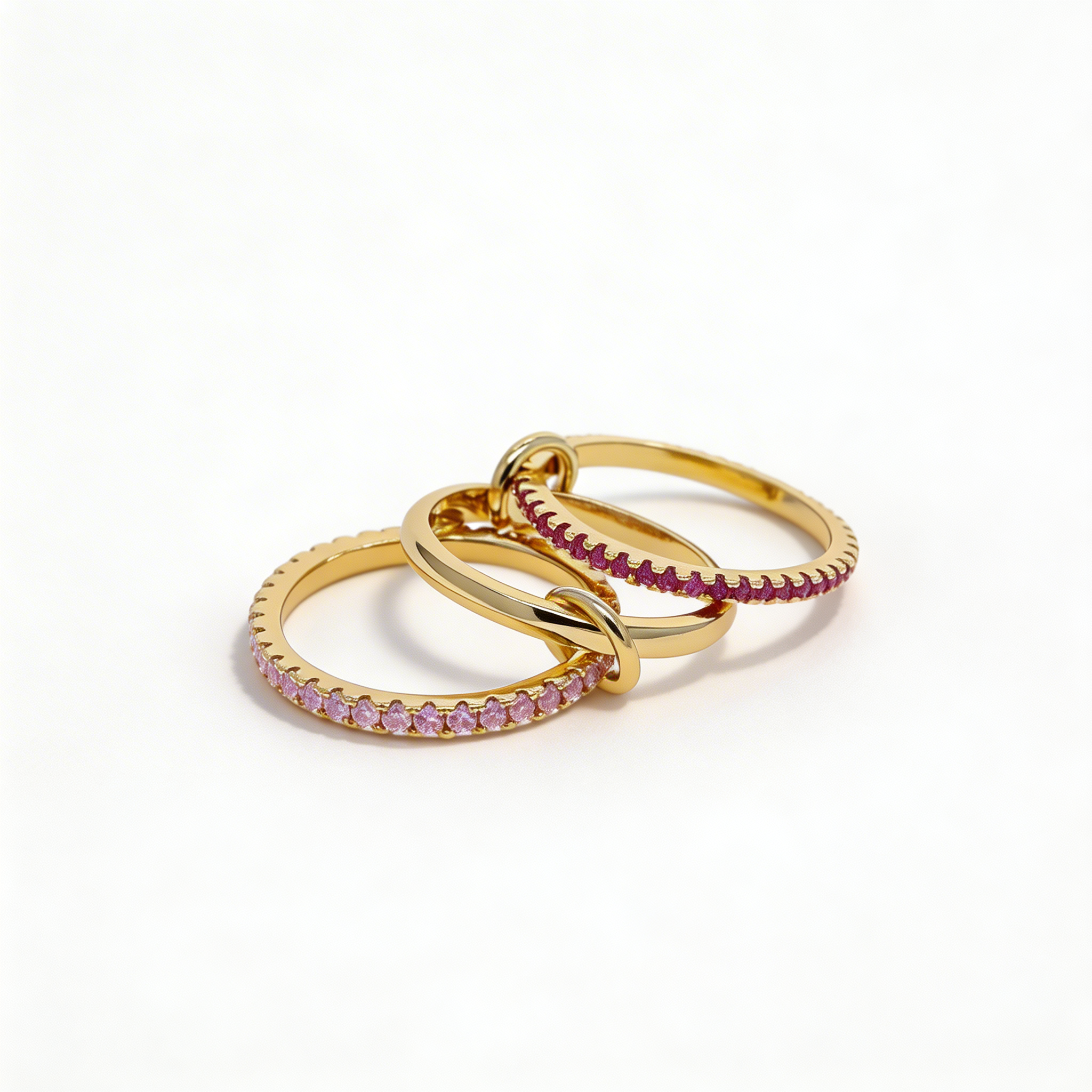 Lumé Duo Ring - Design intrecciato con doppia luce