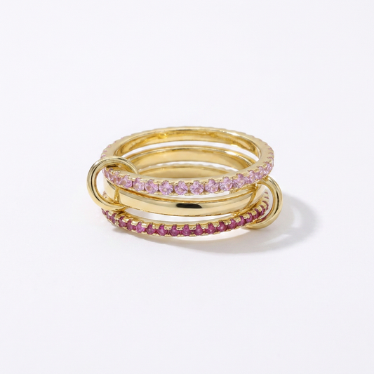 Lumé Duo Ring - Design intrecciato con doppia luce