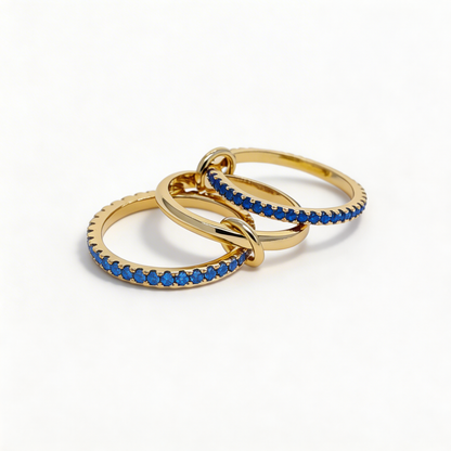 Lumé Duo Ring - Design intrecciato con doppia luce