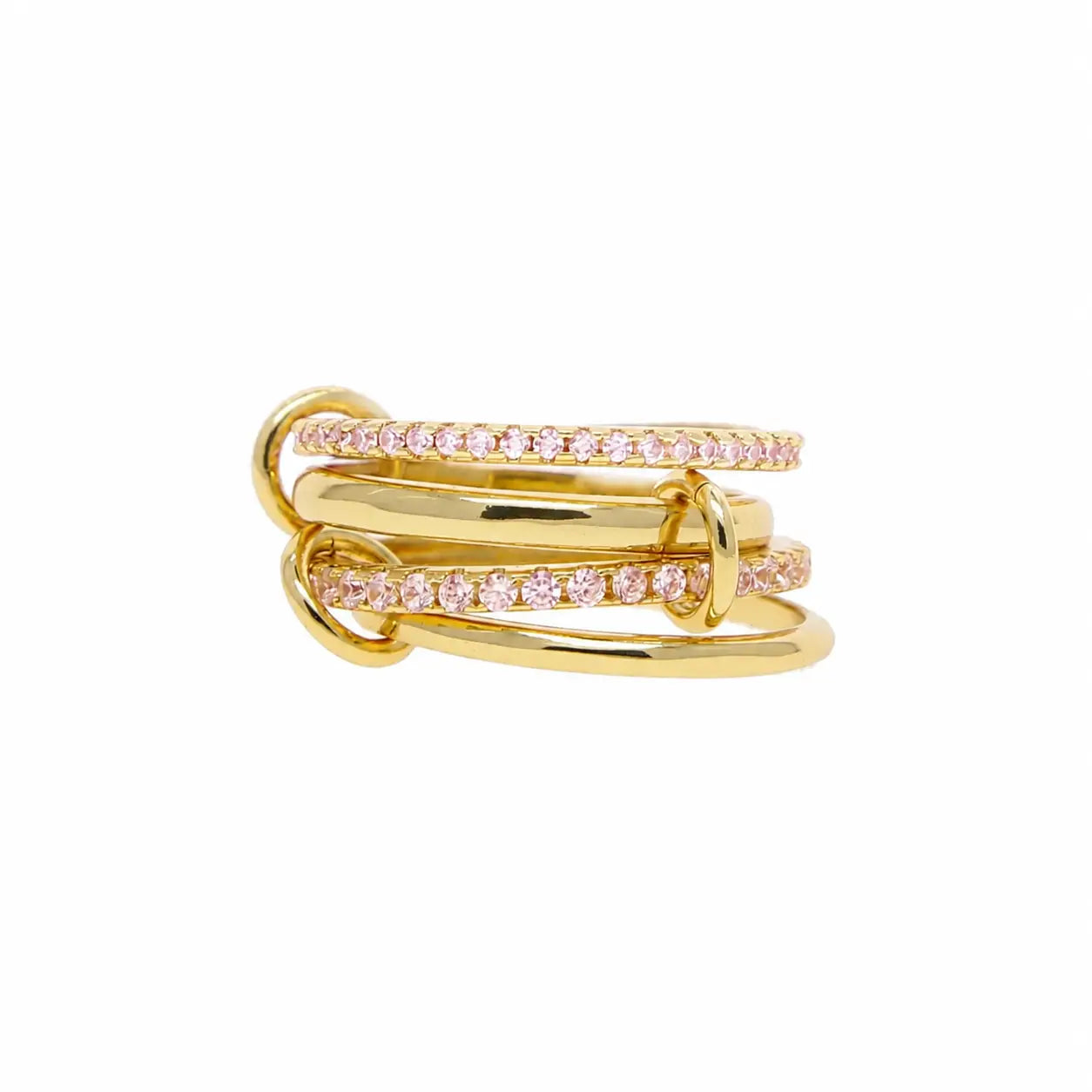 Lumé Link Ring - Design intrecciato con anelli collegati