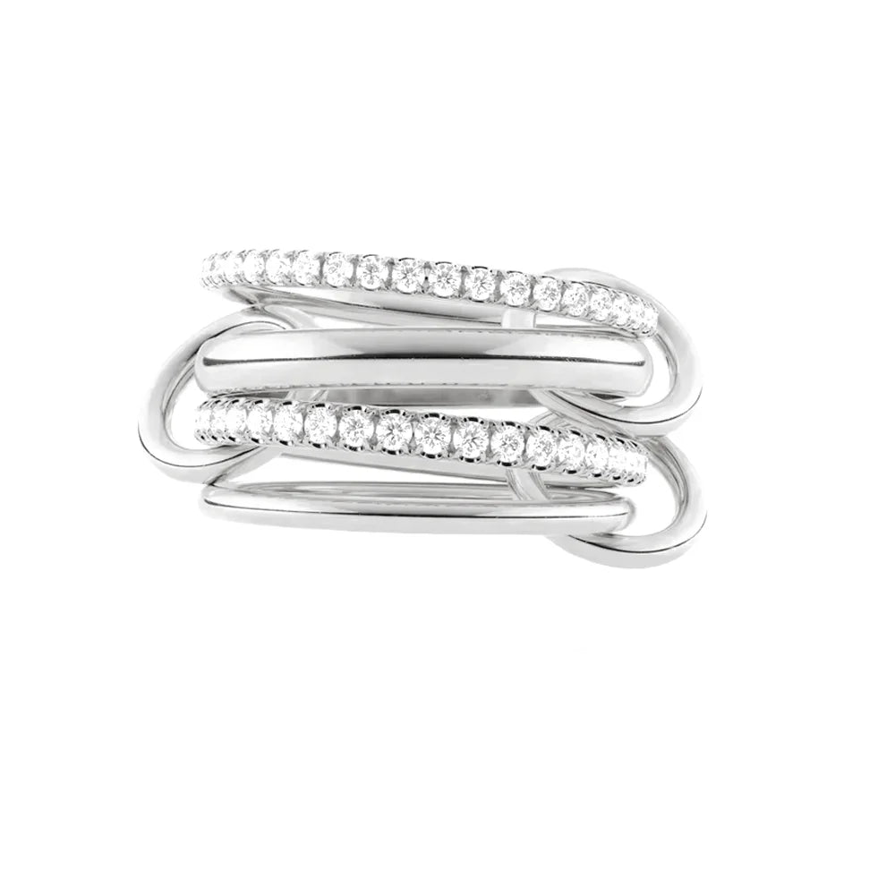 Lumé Link Ring - Design intrecciato con anelli collegati