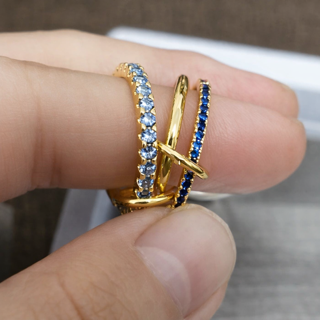 Lumé Duo Ring - Design intrecciato con doppia luce